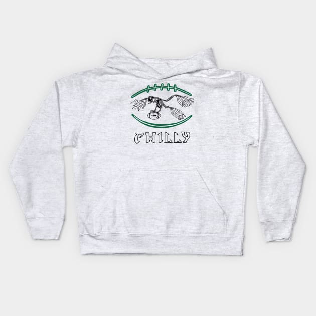 Go Birds Philly Kids Hoodie by Rezolutioner